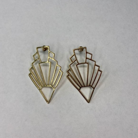 Art Deco Statement Earrings - Picture 2 of 3